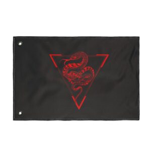 Grail of the Serpent Double Sided Flag (Rectangle)